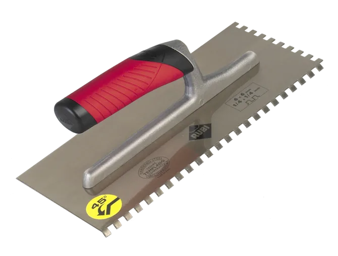 Rubi - RUBIFLEX - Truelle à dents carrées 45° 11" - 3/8" × 3/8" ||75948