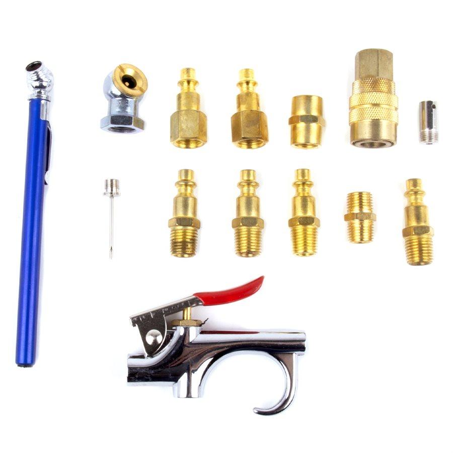 Toolway - Ensemble d'accessoires pneumatiques (14 pièces)