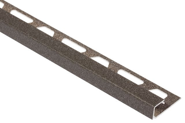 Schluter - Profilé carré QUADEC - aluminium anthracite clair 1/2" (12.5 mm) x 10'
