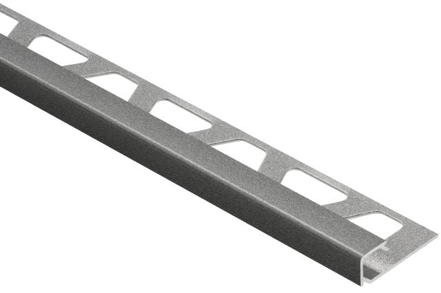 Schluter - Profilé carré QUADEC - aluminium étain 3/8" (10 mm) x 10'