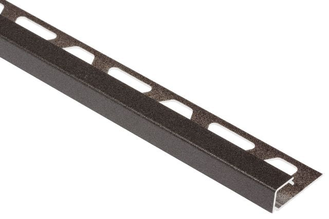 Schluter - Profilé carré QUADEC - aluminium anthracite foncé 7/16" (11 mm) x 10'