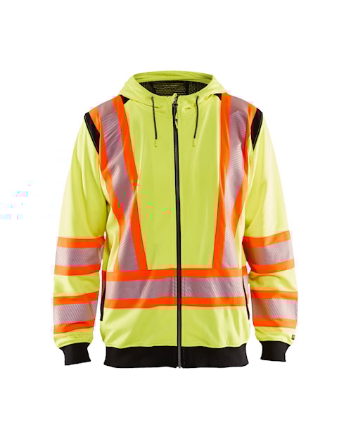 Blaklader - Chandail à capuchon haute visibilité jaune grandeur XL