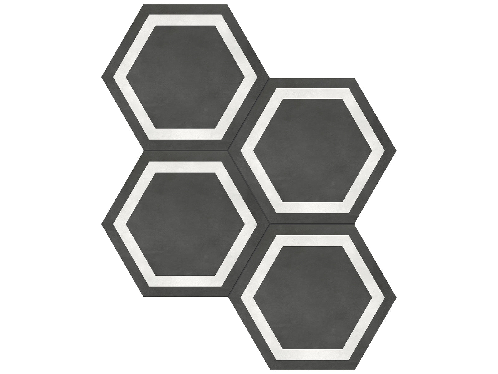 Anatolia - Plancher de céramique Form Graphite Mat 7" x 7-3/4"