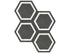 Anatolia - Plancher de céramique Form Graphite Mat 7" x 7-3/4"