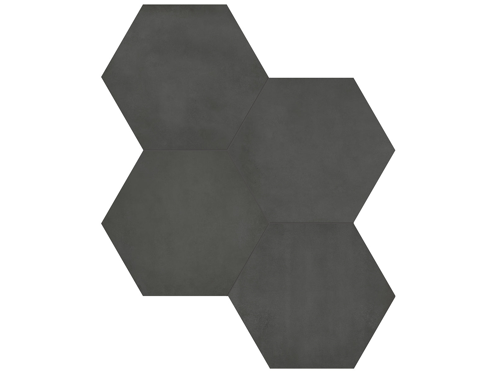 Anatolia - Plancher de céramique Form Graphite Mat 7" x 7-3/4"