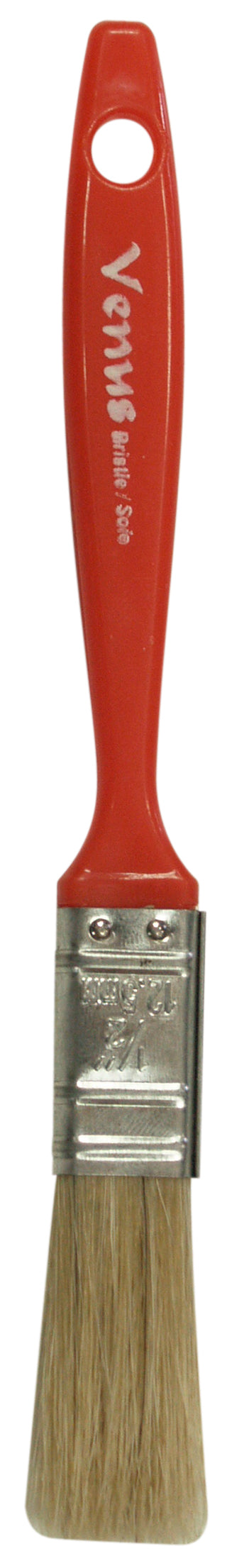 Richard - Pinceau utilitaire 1/2" Venus avec manche en plastique rouge (soie blanche)