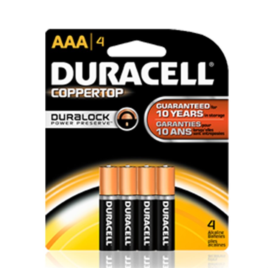 Toolway - Duracell Batterie AAA 4/unités