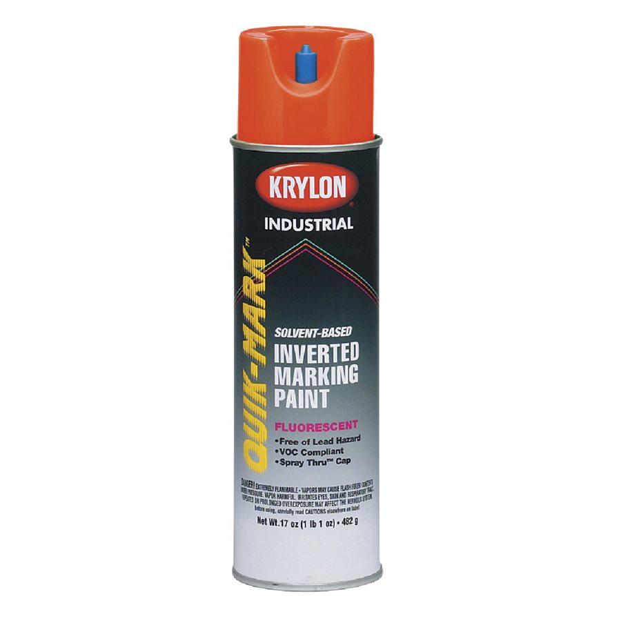 Toolway - Peinture Quik-Mark, Rouge fluorescent - 17 oz