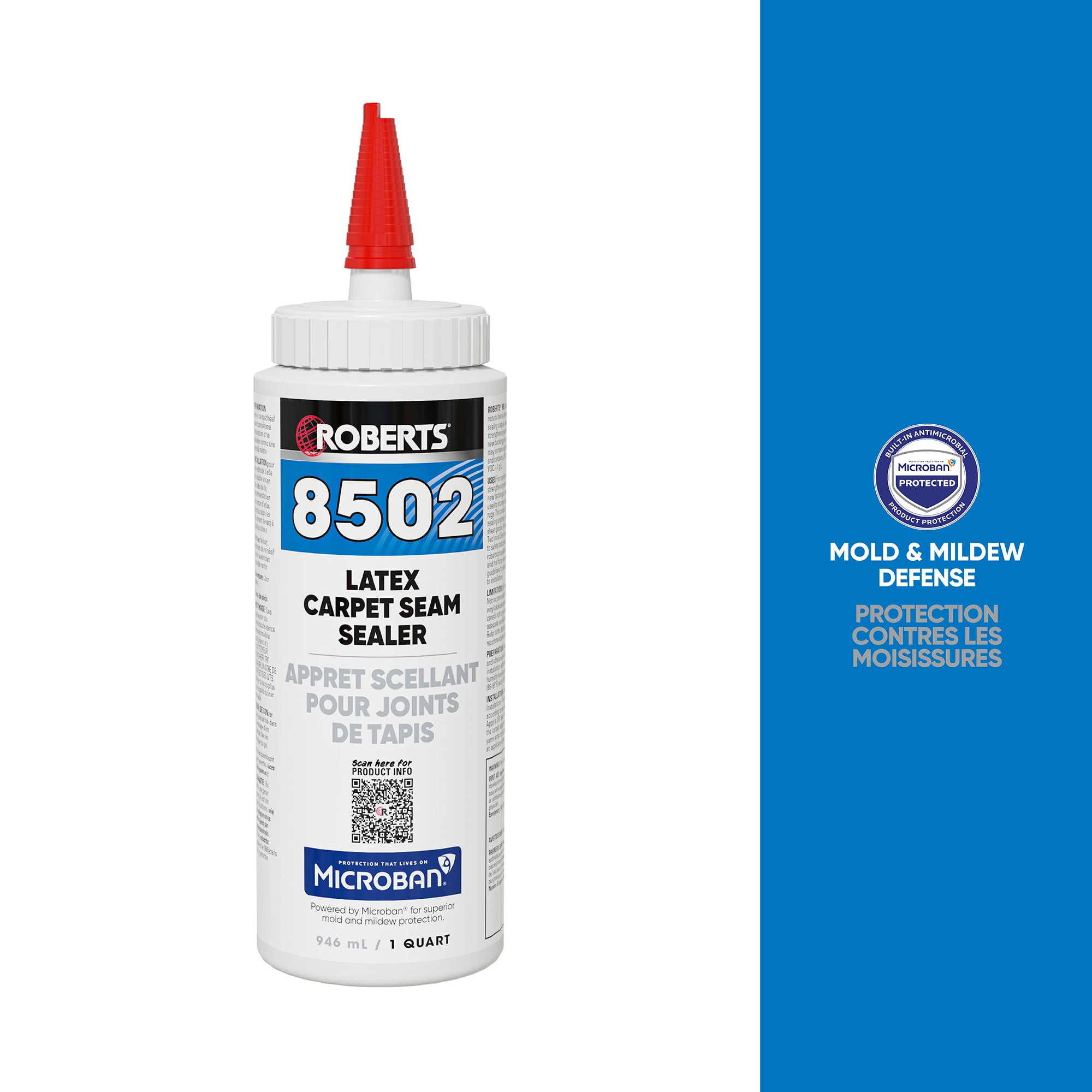 Roberts - Scellant pour joint de tapis en latex, 846 mL (1 Qt.) ||8502RB001