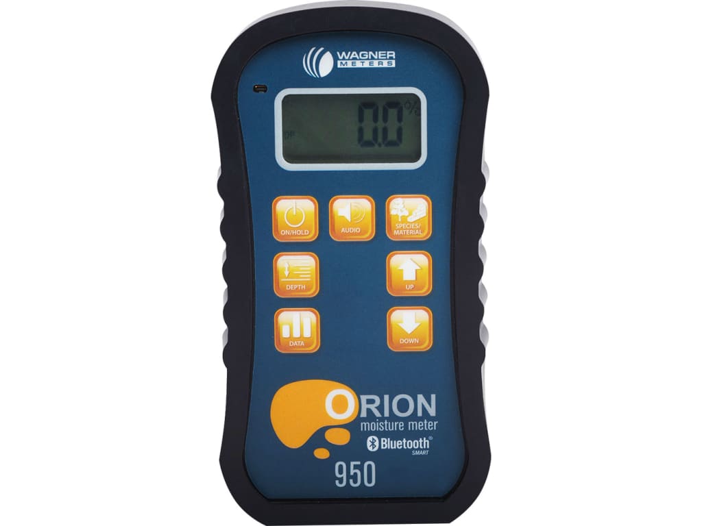 Wagner Meters - Orion 950 - Analyseur d'humidité du bois sans broche avec calculateur CEM interne et kit de capteur de température et d'humidité relative - Plate-forme d'étalonnage à la demande