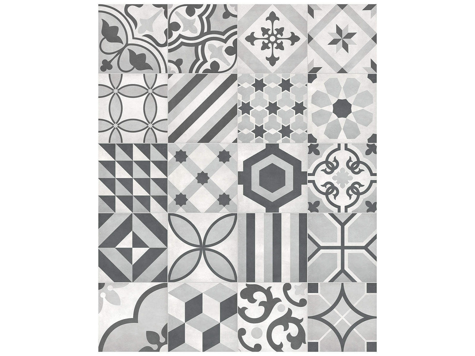 Anatolia - Plancher de céramique Form Ice Deco Mat 7-3/4" x 7-3/4"