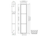 Fusion - 8" x 36" Nano - Shower niche with two stainless steel shelves ||PRO836T2GS
