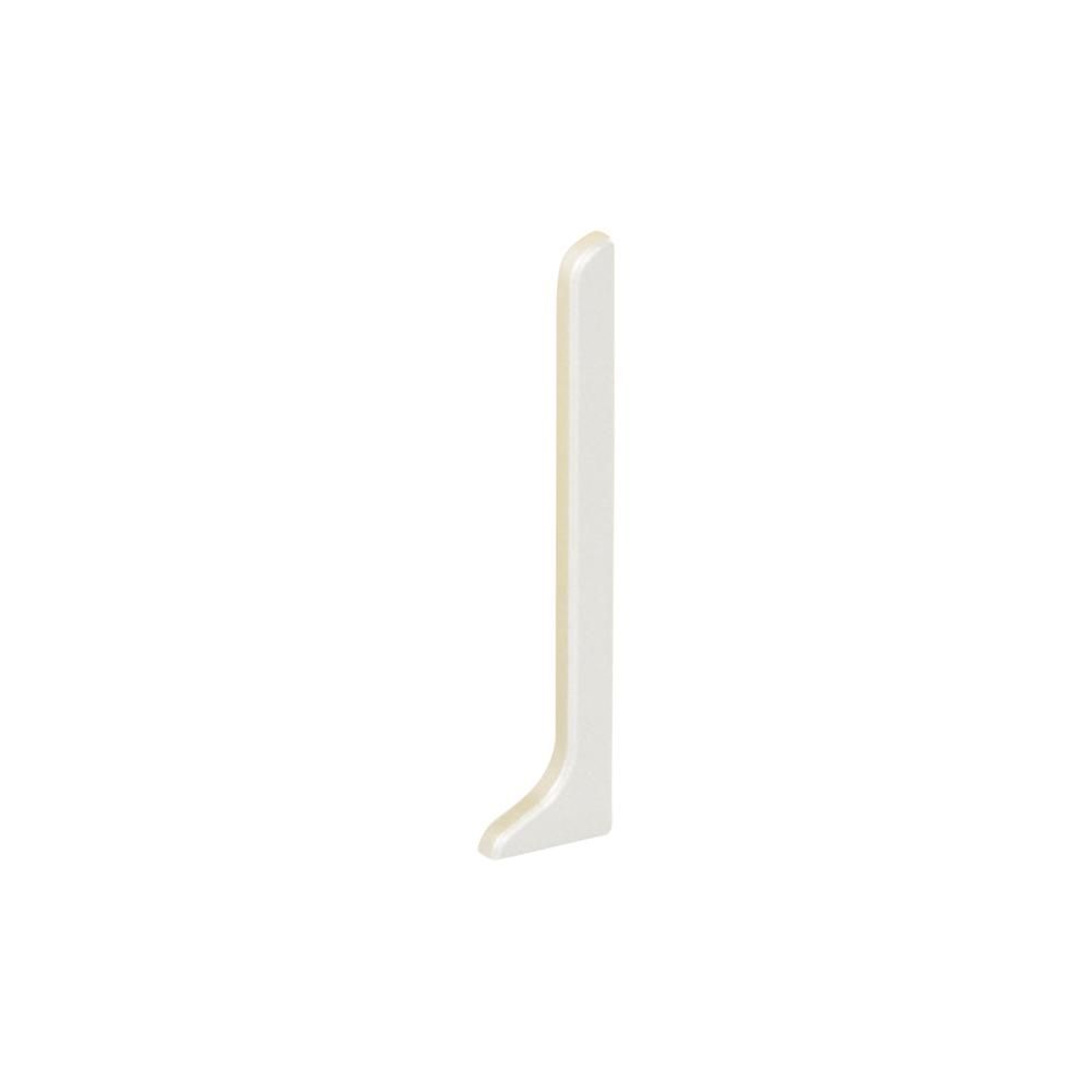 Schluter - DESIGNBASE-SL Cap de fermeture de gauche - aluminium blanc mat 3-1/8" (80 mm)