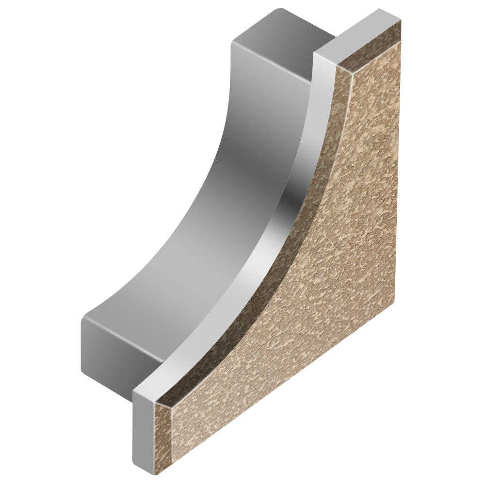 Schluter - DILEX-AHK Cap de fermeture - aluminium beige