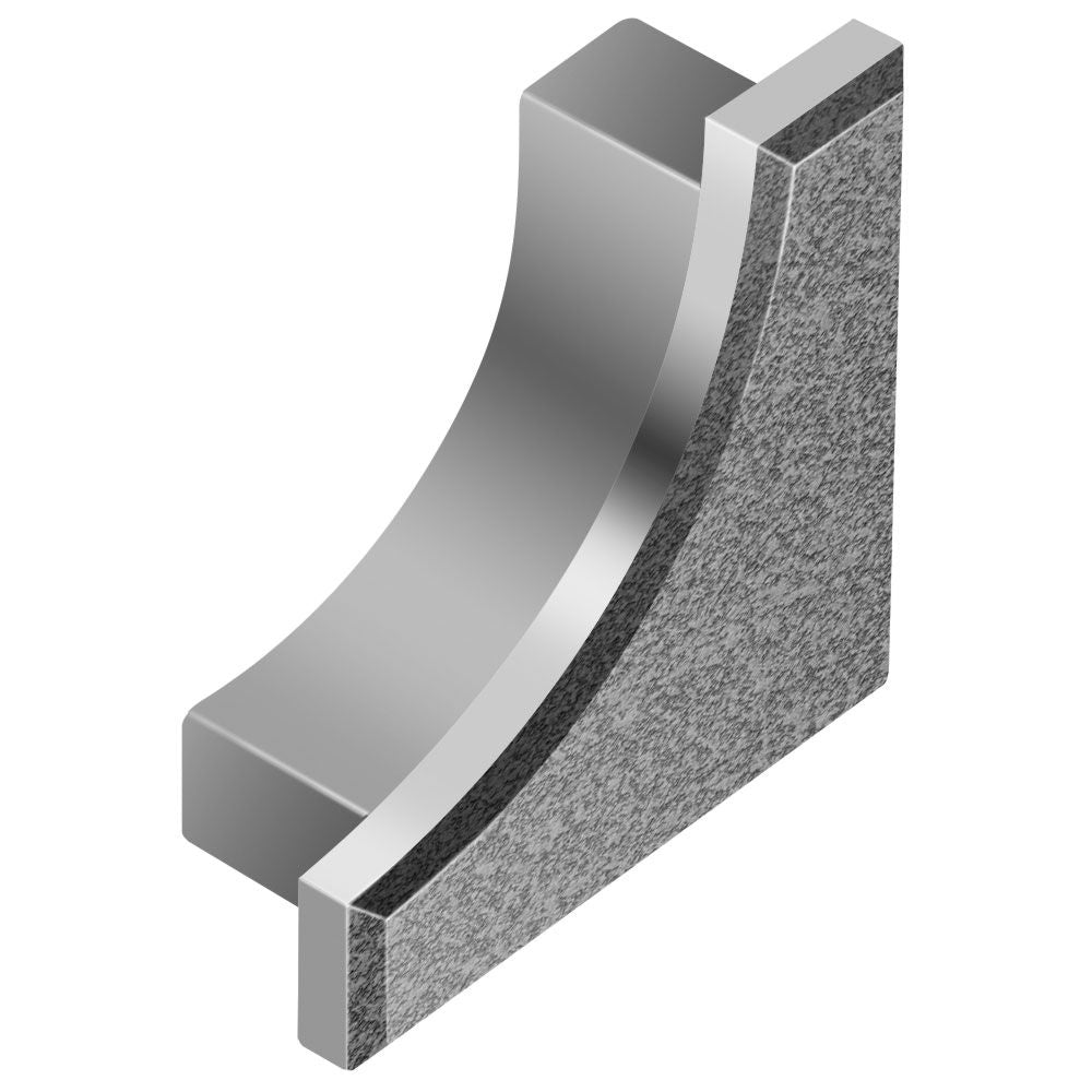 Schluter - DILEX-AHK Cap de fermeture - aluminium étain