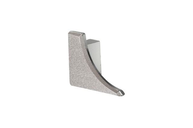 Schluter - DILEX-AHKA Cap de fermeture gauche avec un radius de 3/8" (10 mm) - aluminium grège