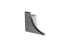 Schluter - DILEX-AHKA Cap de fermeture gauche avec un radius de 3/8" (10 mm) - aluminium gris pierre