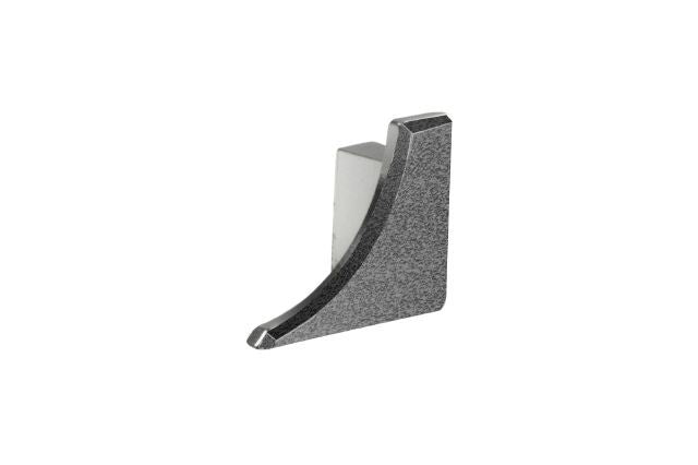 Schluter - DILEX-AHKA Cap de fermeture droit avec un radius de 3/8" (10 mm) - aluminium gris pierre