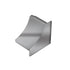 Schluter - DILEX-HKU Cap de fermeture avec un radius de 1-7/16" (36 mm) - plastique PVC avec fini en acier inoxydable