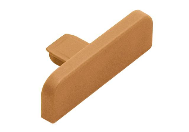 Schluter - TREP-SE/-S Cap de fermeture - plastique PVC brun noisette 1-1/32" (26 mm)