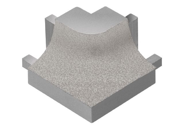 Schluter - DILEX-AHK Coin extérieur rond 90° avec un radius de 3/8" (10 mm) - aluminium grège