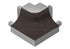 Schluter - DILEX-AHK Coin extérieur rond 90° avec un radius de 3/8" (10 mm) - aluminium anthracite foncé