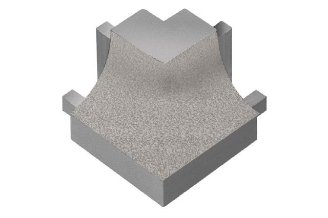 Schluter - DILEX-AHK Coin extérieur carré 90° avec un radius de 3/8" (10 mm) - aluminium grège