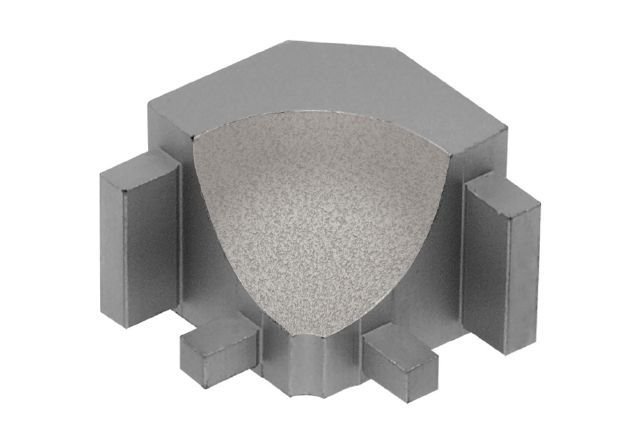 Schluter - DILEX-AHK Coin intérieur 90° avec un radius de 3/8" (10 mm) - aluminium grège