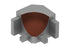 Schluter - DILEX-AHK Coin intérieur 90° avec un radius de 3/8" (10 mm) - aluminium brun rustique