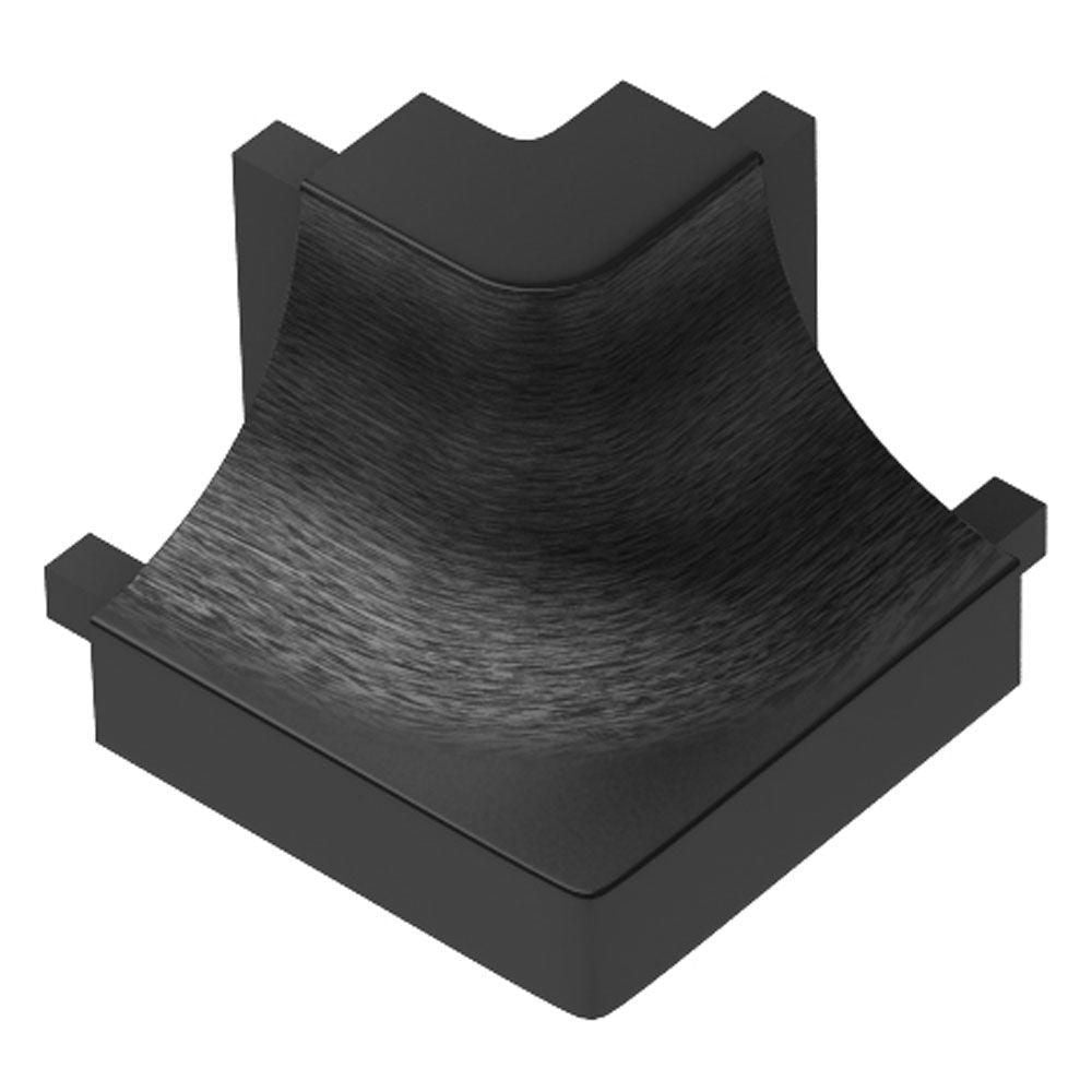 Schluter - DILEX-AHK Coin extérieur rond 90° avec un radius de 3/8" (10 mm) - aluminium anodisé graphite brossé