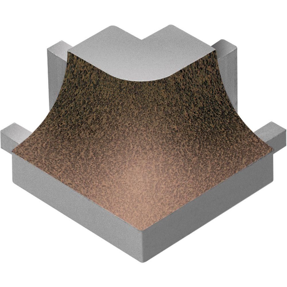 Schluter - DILEX-AHK Coin extérieur rond 90° avec un radius de 3/8" (10 mm) - aluminium bronze