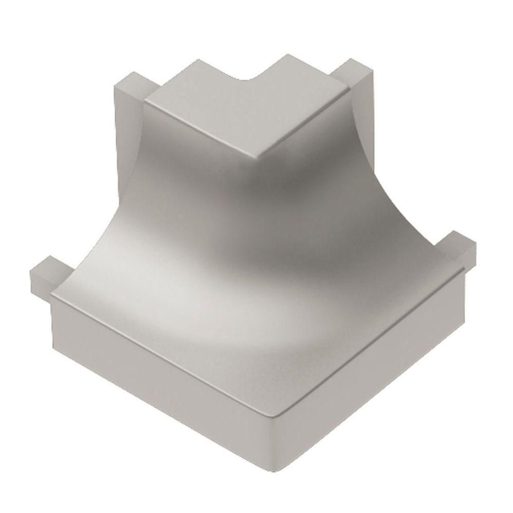 Schluter - DILEX-AHK Coin extérieur carré 90° avec un radius de 3/8" (10 mm) - aluminium anodizé nickel mat