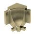Schluter - DILEX-AHK Coin intérieur 135° avec un radius de 3/8" (10 mm) - aluminium anodisé laiton brossé