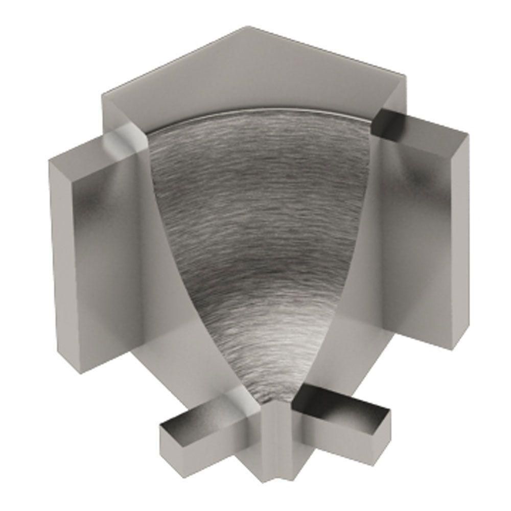 Schluter - DILEX-AHK Coin intérieur 135° avec un radius de 3/8" (10 mm) - aluminium anodisé nickel brossé