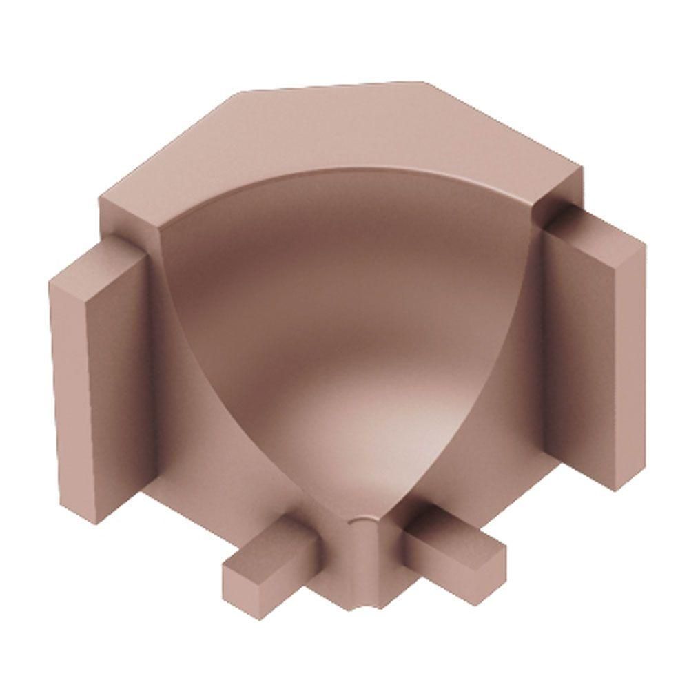 Schluter - DILEX-AHK Coin intérieur 90° avec un radius de 3/8" (10 mm) - aluminium anodisé cuivre mat