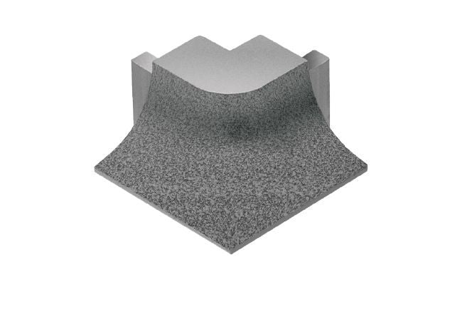 Schluter - DILEX-AHKA Coin extérieur 90° avec un radius de 3/8" (10 mm) - aluminium étain