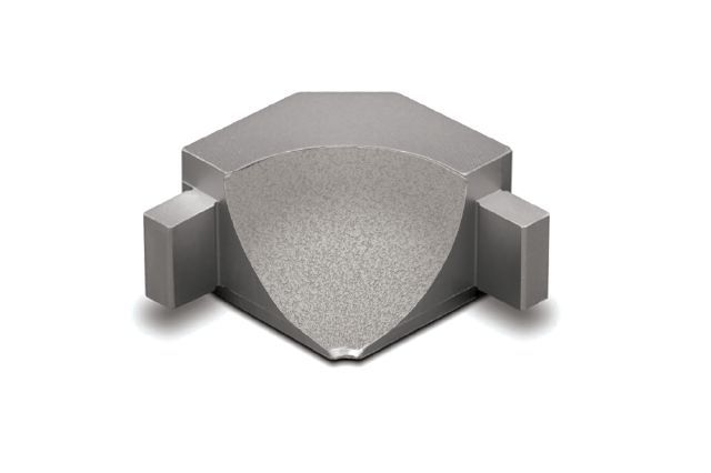 Schluter - DILEX-AHKA Coin intérieur 90° avec un radius de 3/8" (10 mm) - aluminium grège