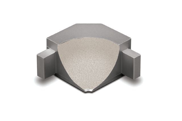 Schluter - DILEX-AHKA Coin intérieur 90° avec un radius de 3/8" (10 mm) - aluminium ivoire