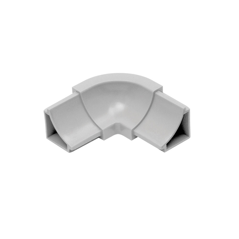 Schluter - DILEX-HKW Coin intérieur 90° 3-directions avec un radius de 11/16" (18 mm) - plastique PVC gris classique