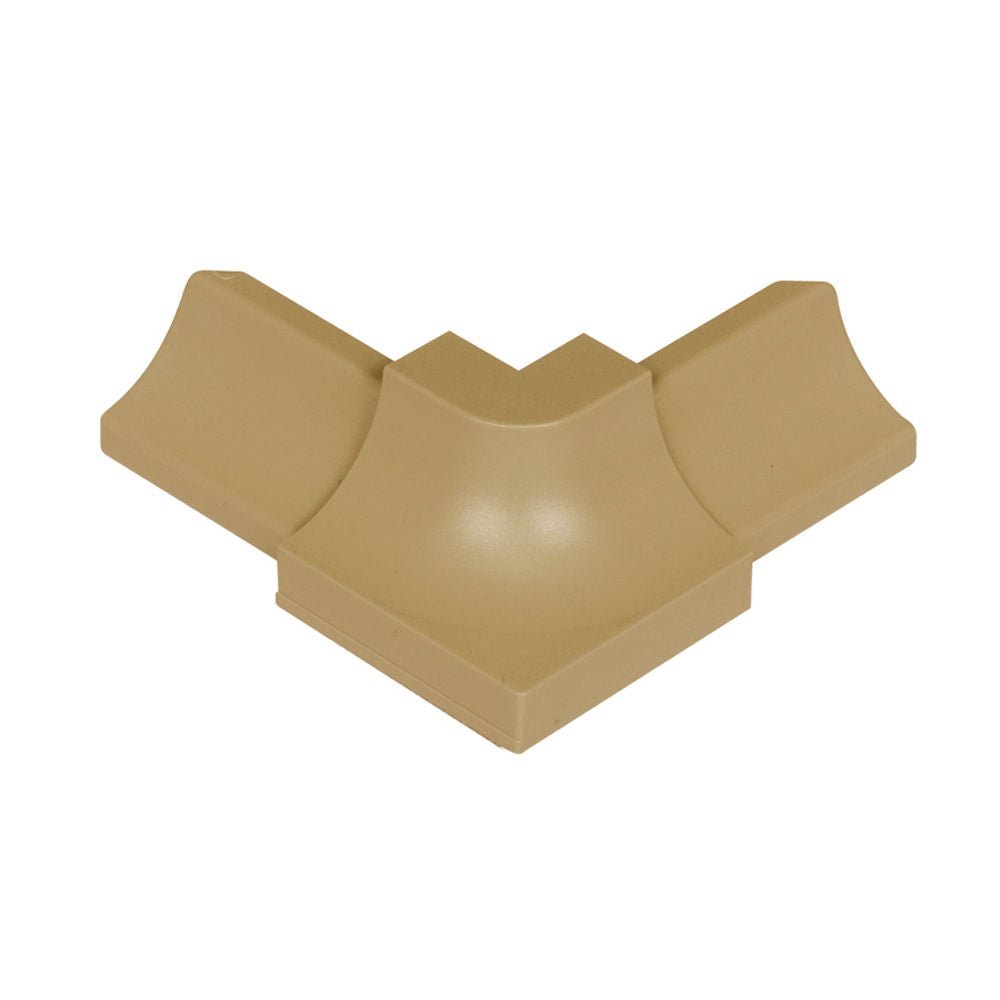 Schluter - DILEX-PHK Outside Corner 90° avec un radius de 3/8" (10 mm) - plastique PVC beige clair