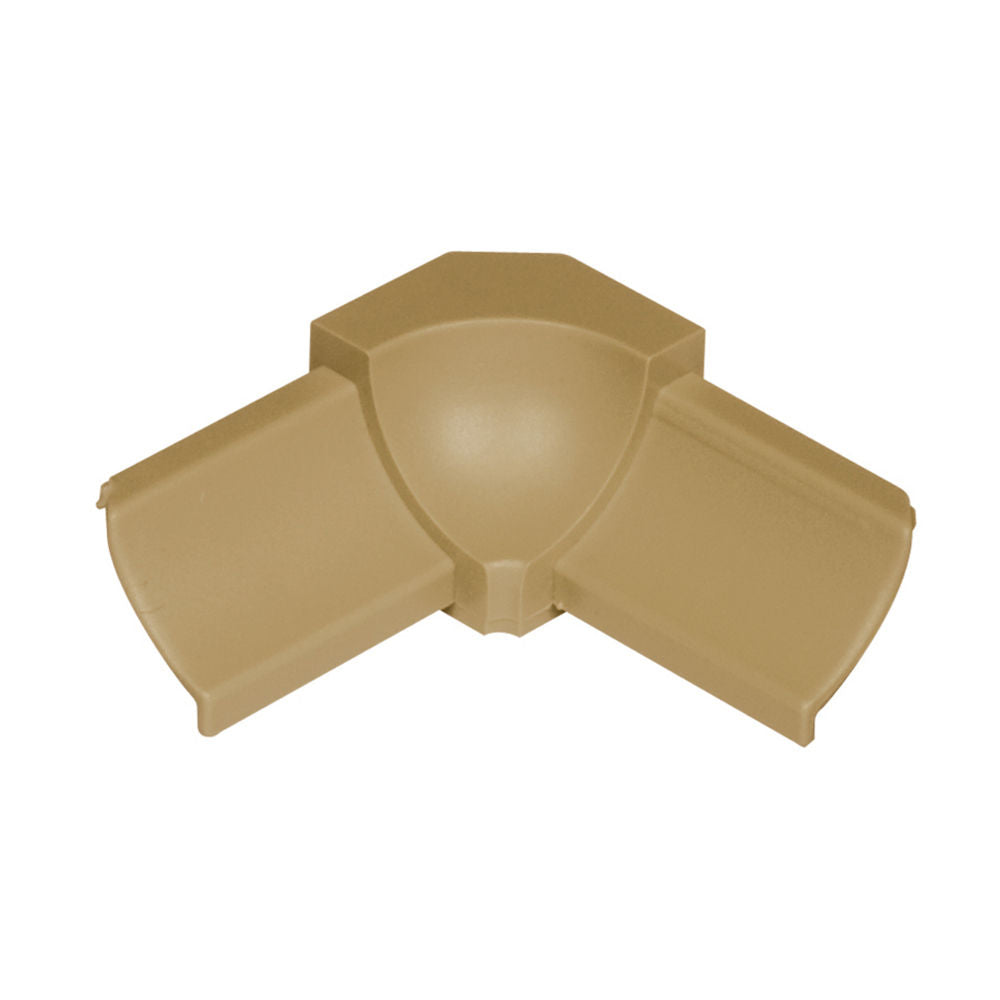 Schluter - DILEX-PHK Inside Corner 90° avec un radius de 3/8" (10 mm) - plastique PVC beige clair