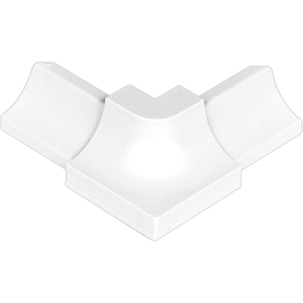Schluter - DILEX-PHK Outside Corner 90° avec un radius de 3/8" (10 mm) - plastique PVC blanc éclatant