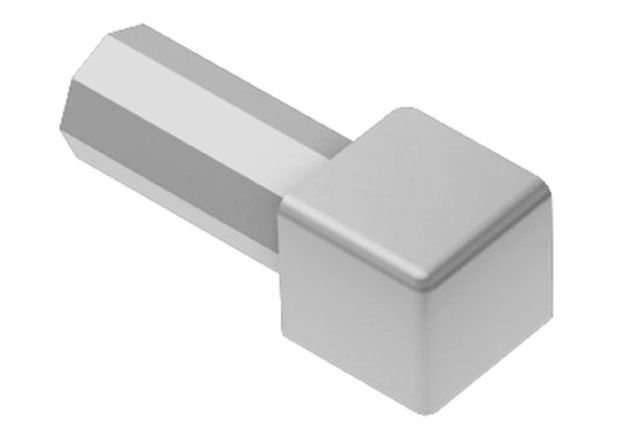 Schluter - QUADEC Coin intérieur/extérieur 90° - plastique PVC gris classique 7/16" (11 mm)