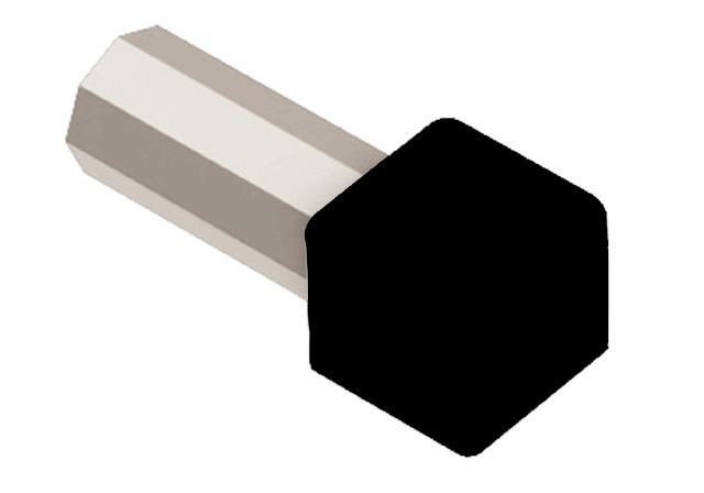 Schluter - QUADEC Coin extérieur 90° - aluminium noir 7/16" (11 mm)