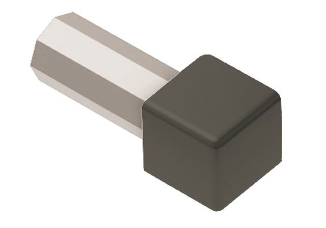 Schluter - QUADEC Coin extérieur 90° - aluminium gris quartz 1/2" (12.5 mm)