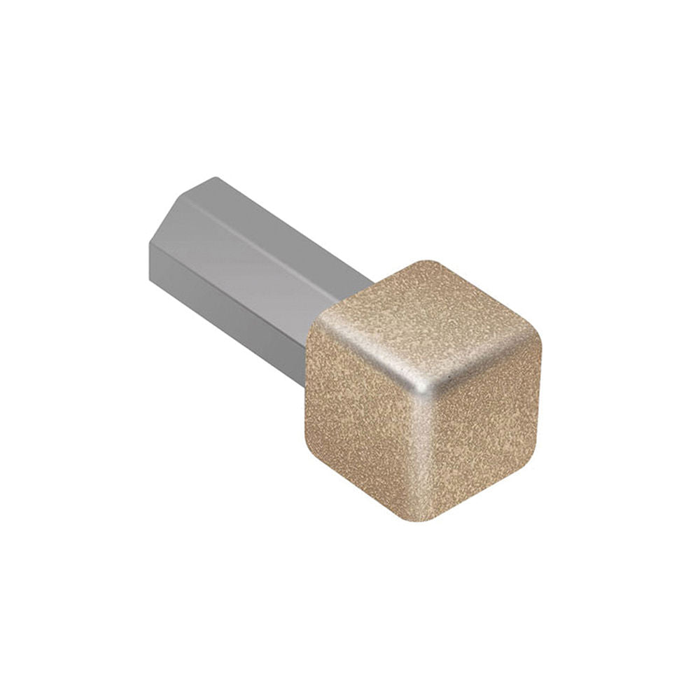 Schluter - QUADEC Coin intérieur/extérieur 90° - aluminium beige 3/8" (10 mm)