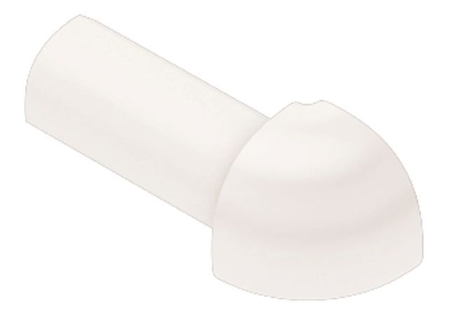 Schluter - RONDEC Coin extérieur 90° - plastique PVC blanc 1/2" (12.5 mm)