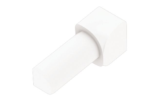 Schluter - RONDEC Coin intérieur 90° - plastique PVC blanc éclatant 1/2" (12.5 mm)