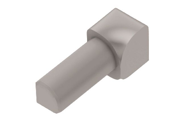 Schluter - RONDEC Coin intérieur 90° - plastique PVC gris classique 1/2" (12.5 mm)