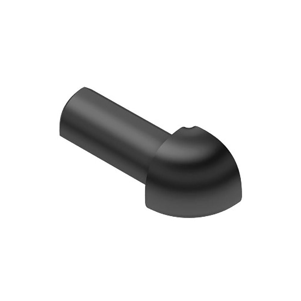 Schluter - RONDEC Coin extérieur 90° - plastique PVC noir 1/4" (6 mm)